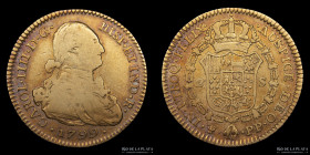 Potosi. Carlos IV. 2 Escudos 1799 PP. CJ 74.11