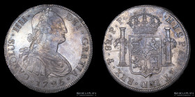 Potosi. Carlos IV. 8 Reales 1795 PP. CJ 76.9