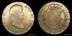 Potosi. Fernando VII. 8 Escudos 1823 PJ. CJ 82.2