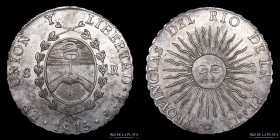 Provincias Unidas. 8 Reales 1815 F. CJ 5.1.16