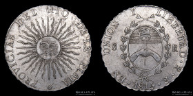 Provincias Unidas. 8 Reales 1815 F. PROVICIAS. CJ 5.2.1