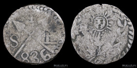 Argentina. Santiago del Estero. 1 Real 1836. CJ 5.9