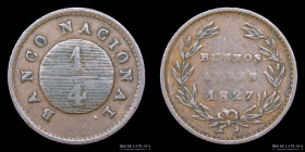 Argentina. Buenos Aires. 1/4 de Real 1827. CJ 13