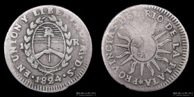 Argentina. La Rioja. 1 Real 1824 RA DS. CJ 46.1.1