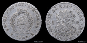 Argentina. La Rioja. 1/2 Real 1844. CJ 67.1.3