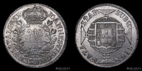 Brasil. Joao VI. 960 Reis 1820 R. Sobre Chile. KM326