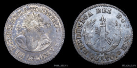 Ecuador. 2 Reales 1840 MV. Quito. KM18