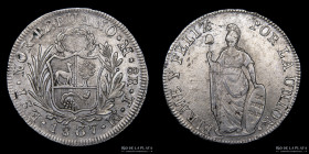 Peru. 8 Reales 1837 TM. Estado Nor Peruano. KM142.3