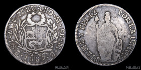 Peru. 8 Reales 1839 MB. Estado Nor Peruano. KM142.3