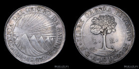 Rep. de Centro America. 8 Reales 1847 NG A. KM4