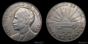 Cuba. 1 Peso 1953. Jose Marti. KM 29
