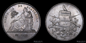 Guatemala. 1 Peso 1872 P. KM197.1