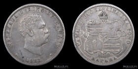 Hawaii. Kalakaua I. 1/4 Dollar 1883. KM5
