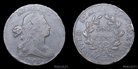 USA. 1 Cent 1801. Drapped bust. KM22