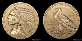 USA. 5 Dollars 1909 Indian Head. KM129