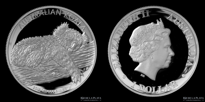 Australia. 1 Dollar 2012. Proof High Relief. Perth mint. AG.999; 32.6g; 31.01g. ...