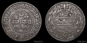 Kutch (Estado Principesco) 5 Kori 1883. KM Y37.4
