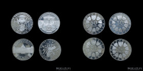 Austria. 50 Schilling 1968 a 1974. Lote x4. Conmemorativas Proof