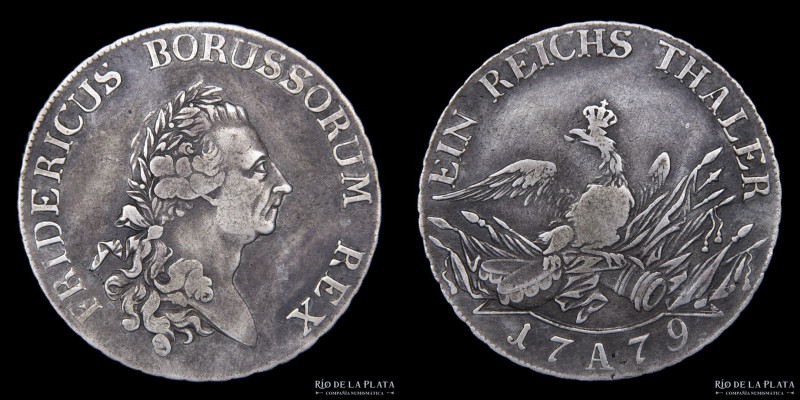 Estados Alemanes. Reino de Prusia. Frederick II the Great (1740-1786) 1 Thaler 1...
