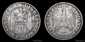 Alemania. Weimar. 3 Reichsmarks 1928 D. KM59