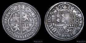 España. Carlos II. 8 Reales 1697 F. Segovia. KM227