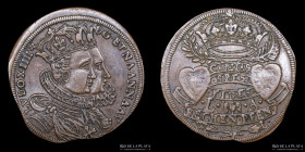 Francia. Jeton. Luis XIII y Anna de Austria. 1615-1632