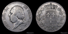 Francia. Luis XVIII. 5 Francs 1823 W. KM711.13
