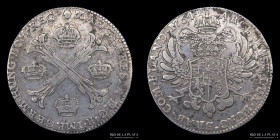 Paises Bajos Austriacos. Maria Theresa. 1 Kronenthaler 1764. KM21
