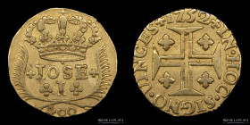Portugal. Jose I. 400 Reis 1752. KM248.2