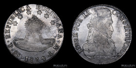 Bolivia. 8 Soles 1834 LM . KM97
