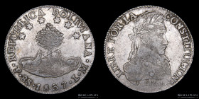 Bolivia. 8 Soles 1837 LM . KM97