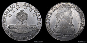 Bolivia. 8 Soles 1838 LM . KM97