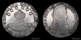Bolivia. 8 Soles 1840 LR . KM97