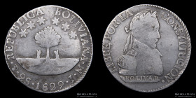 Bolivia. 2 Soles 1829 JM. KM95