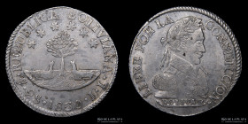 Bolivia. 2 Soles 1830 JL. Fecha chica. KM95a
