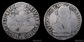 Bolivia. 2 Soles 1830/20 JL. KM95a