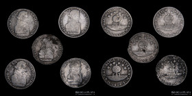 Bolivia. 1 Sol 1827 a 1830. Lote x5. Incluye escasas