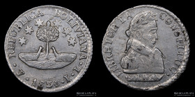 Bolivia. 1/2 Sol 1830 JL . KM93.2a