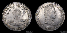 Bolivia. 8 Soles 1843/2 LR . KM103