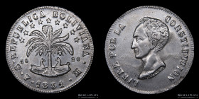Bolivia. 8 Soles 1851 FM . KM109