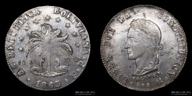 Bolivia. 8 Soles 1863 FP. KM138.6