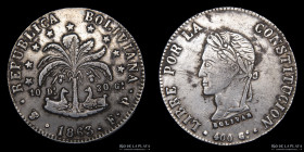 Bolivia. 8 Soles 1863 FJ. KM138.6