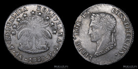 Bolivia. 4 Soles 1858 FJ . KM123.2