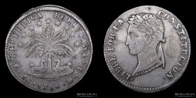Bolivia. 2 Soles 1854 MJ. KM121.2