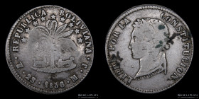 Bolivia. 2 Soles 1856/5 MJ. KM121.2