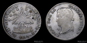 Bolivia. 2 Soles 1857 FJ. KM121.2