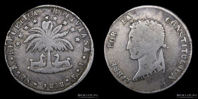 Bolivia. 2 Soles 1858 FJ. KM121.2