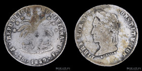 Bolivia. 2 Soles 1859/7 FJ. KM121.3