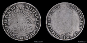 Bolivia. 2 Soles 1859 FJ. KM135.1