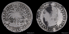 Bolivia. 2 Soles 1861 FJ. KM135.2